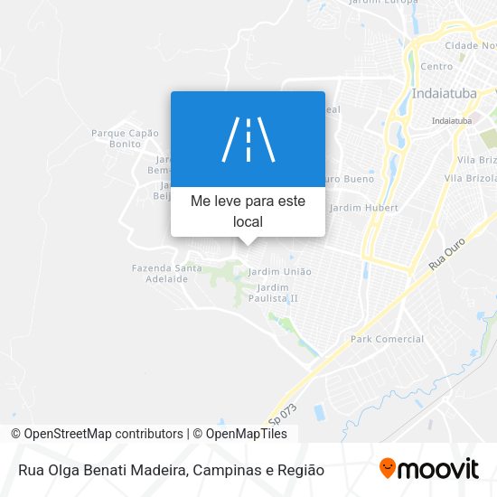 Rua Olga Benati Madeira mapa
