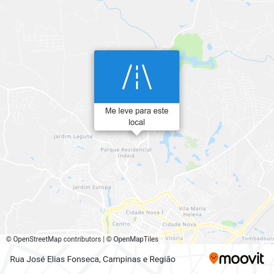 Rua José Elias Fonseca mapa