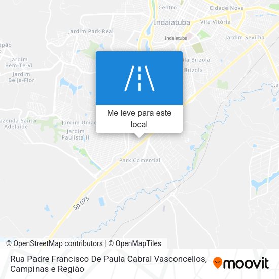 Rua Padre Francisco De Paula Cabral Vasconcellos mapa