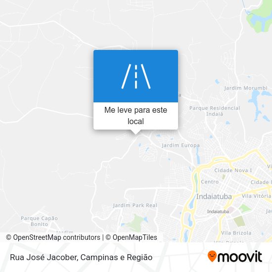Rua José Jacober mapa