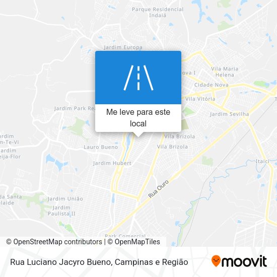 Rua Luciano Jacyro Bueno mapa