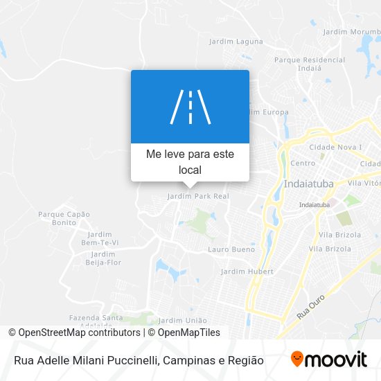 Rua Adelle Milani Puccinelli mapa