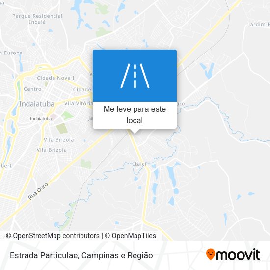 Estrada Particulae mapa
