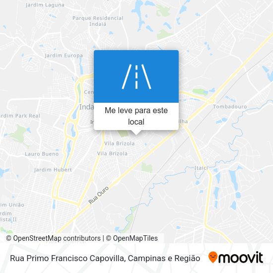 Rua Primo Francisco Capovilla mapa