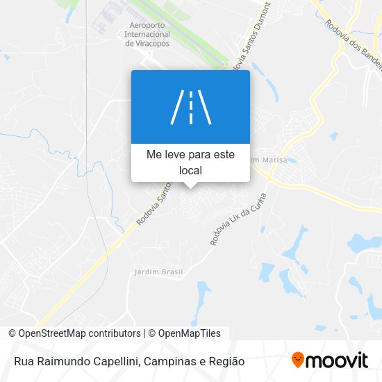 Rua Raimundo Capellini mapa