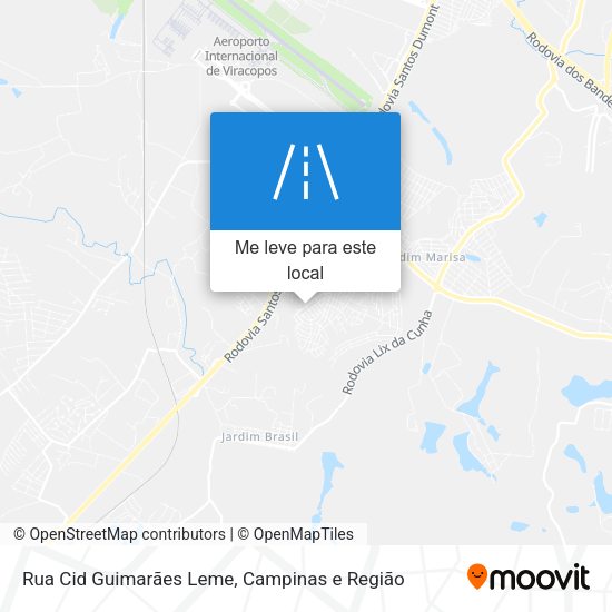 Rua Cid Guimarães Leme mapa