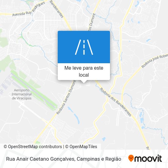 Rua Anair Caetano Gonçalves mapa