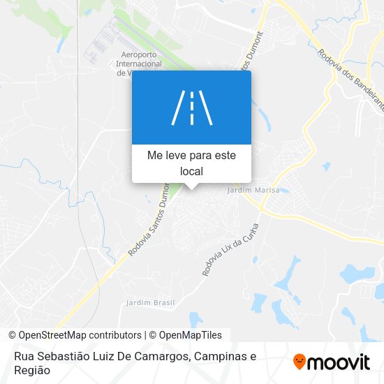 Rua Sebastião Luiz De Camargos mapa