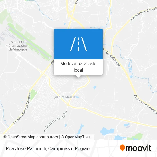 Rua Jose Partinelli mapa