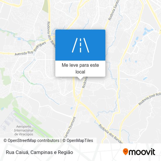 Rua Caiuá mapa