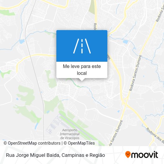 Rua Jorge Miguel Baida mapa