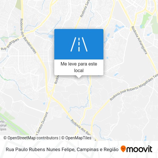 Rua Paulo Rubens Nunes Felipe mapa