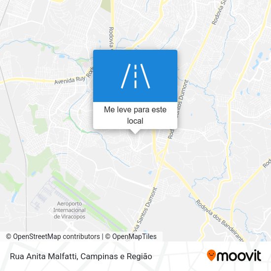 Rua Anita Malfatti mapa