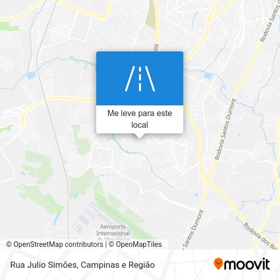 Rua Julio Simões mapa