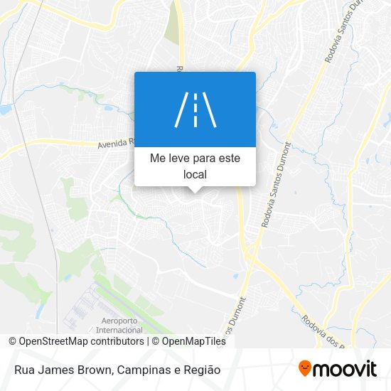 Rua James Brown mapa