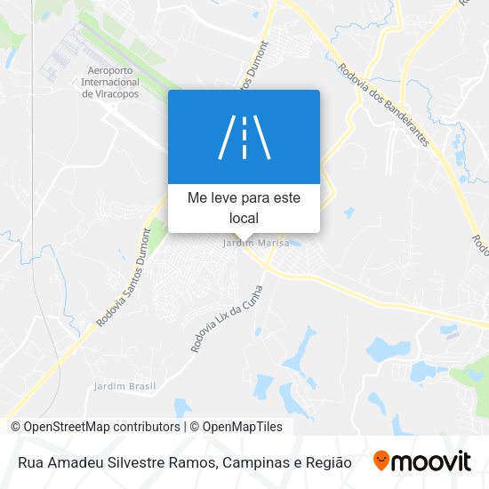 Rua Amadeu Silvestre Ramos mapa
