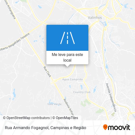 Rua Armando Fogagnol mapa