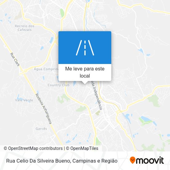 Rua Celio Da Silveira Bueno mapa