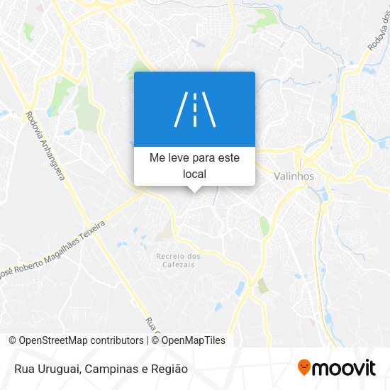 Rua Uruguai mapa