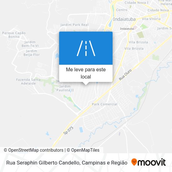 Rua Seraphin Gilberto Candello mapa