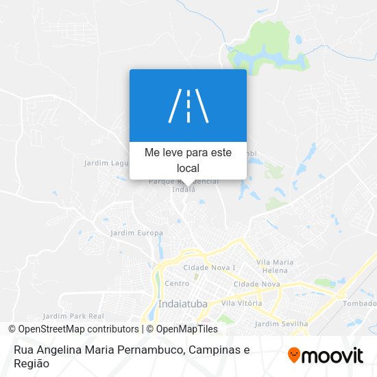 Rua Angelina Maria Pernambuco mapa