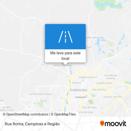 Rua Roma mapa
