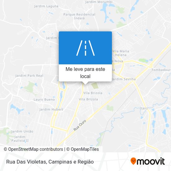 Rua Das Violetas mapa