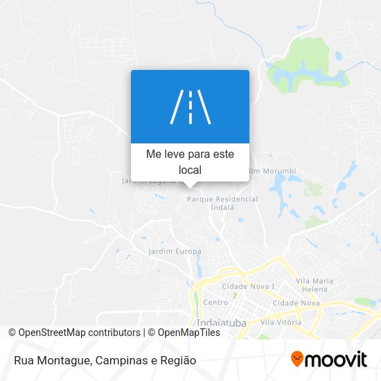 Rua Montague mapa