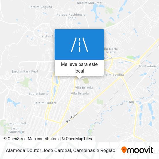 Alameda Doutor José Cardeal mapa