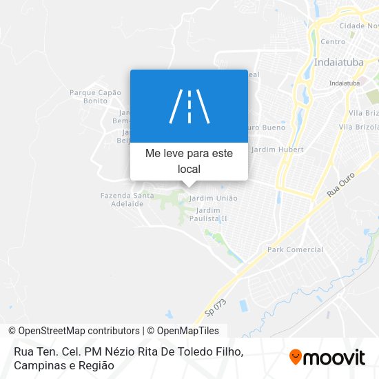 Rua Ten. Cel. PM Nézio Rita De Toledo Filho mapa