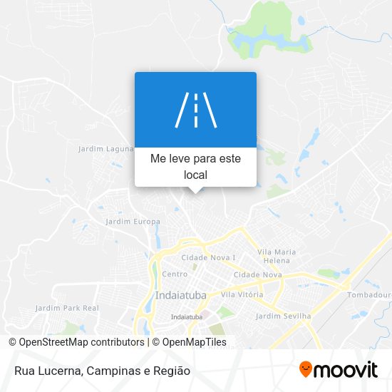 Rua Lucerna mapa