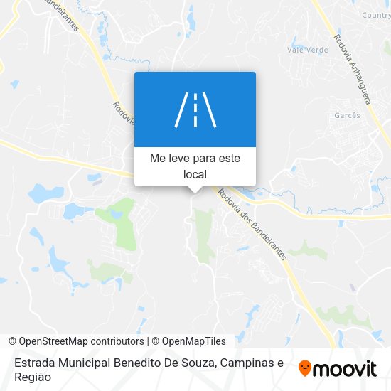 Estrada Municipal Benedito De Souza mapa
