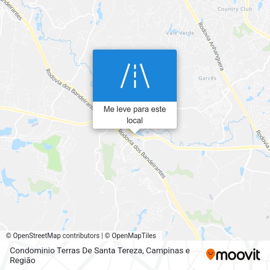 Condominio Terras De Santa Tereza mapa