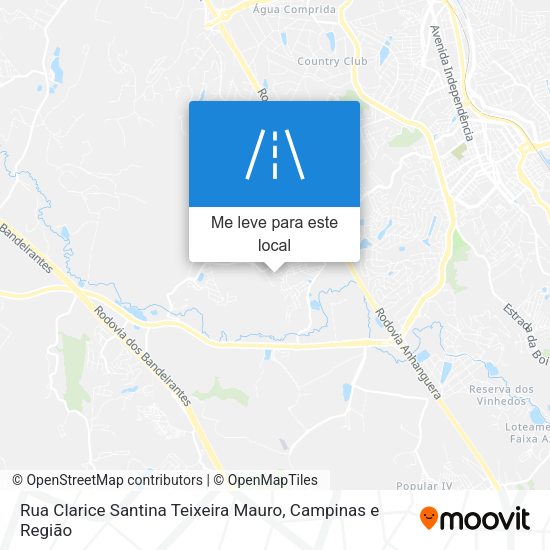 Rua Clarice Santina Teixeira Mauro mapa