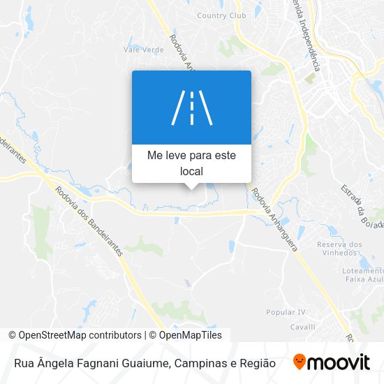 Rua Ângela Fagnani Guaiume mapa