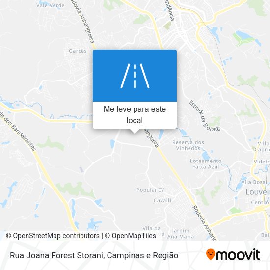 Rua Joana Forest Storani mapa