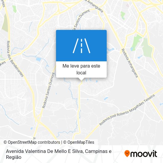 Avenida Valentina De Mello E Silva mapa