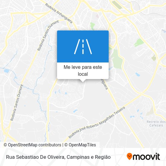 Rua Sebastiao De Oliveira mapa