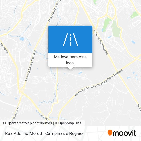Rua Adelino Moretti mapa