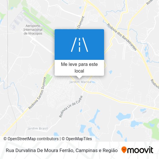 Rua Durvalina De Moura Ferrão mapa