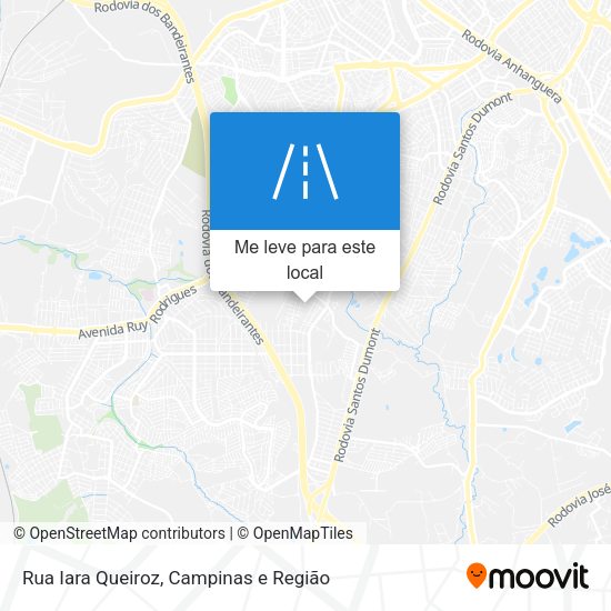 Rua Iara Queiroz mapa