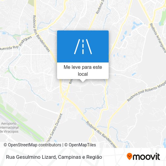 Rua Gesulmino Lizard mapa