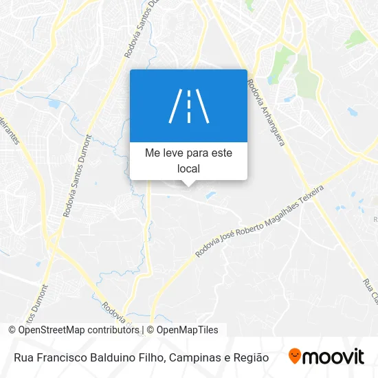 Rua Francisco Balduino Filho mapa