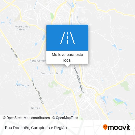 Rua Dos Ipês mapa