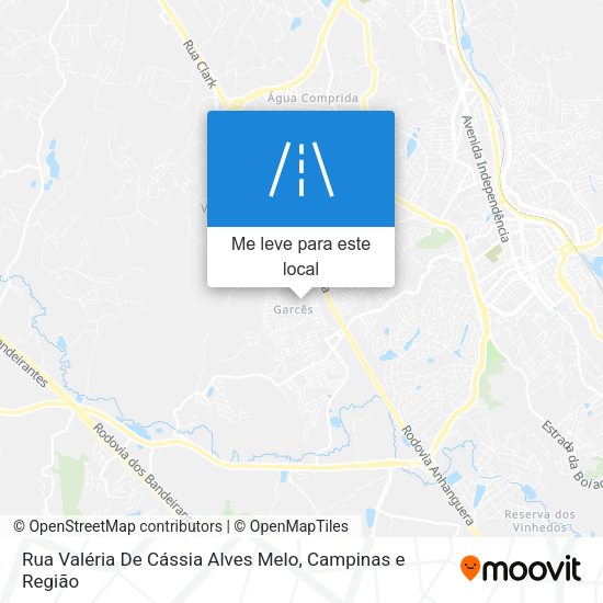 Rua Valéria De Cássia Alves Melo mapa