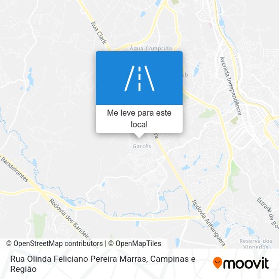 Rua Olinda Feliciano Pereira Marras mapa