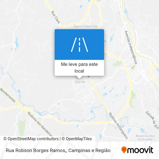 Rua Robson Borges Ramos, mapa