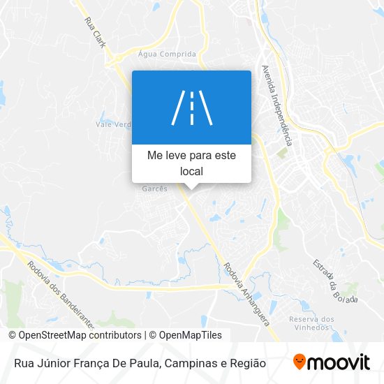 Rua Júnior França De Paula mapa