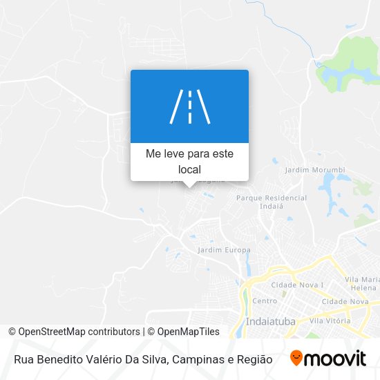 Rua Benedito Valério Da Silva mapa
