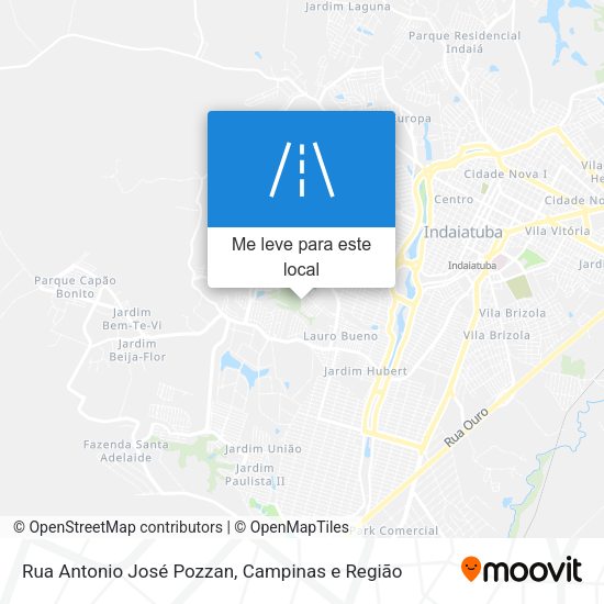 Rua Antonio José Pozzan mapa